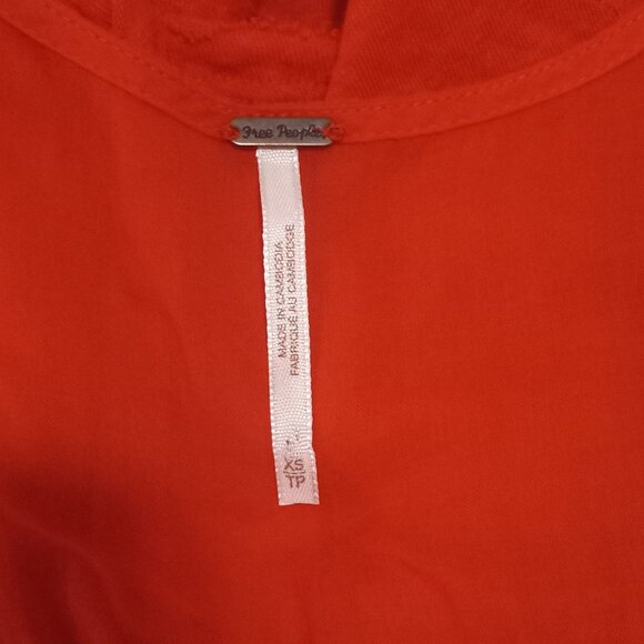 Free People Top - XS - Cherry Red - Picture 4 of 4